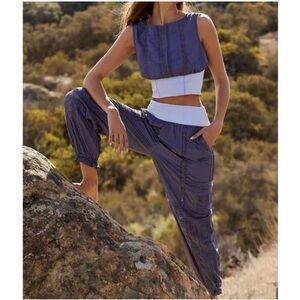 Free People Movement Oh Hey Appliqué Jogger Pants Purple Size XS